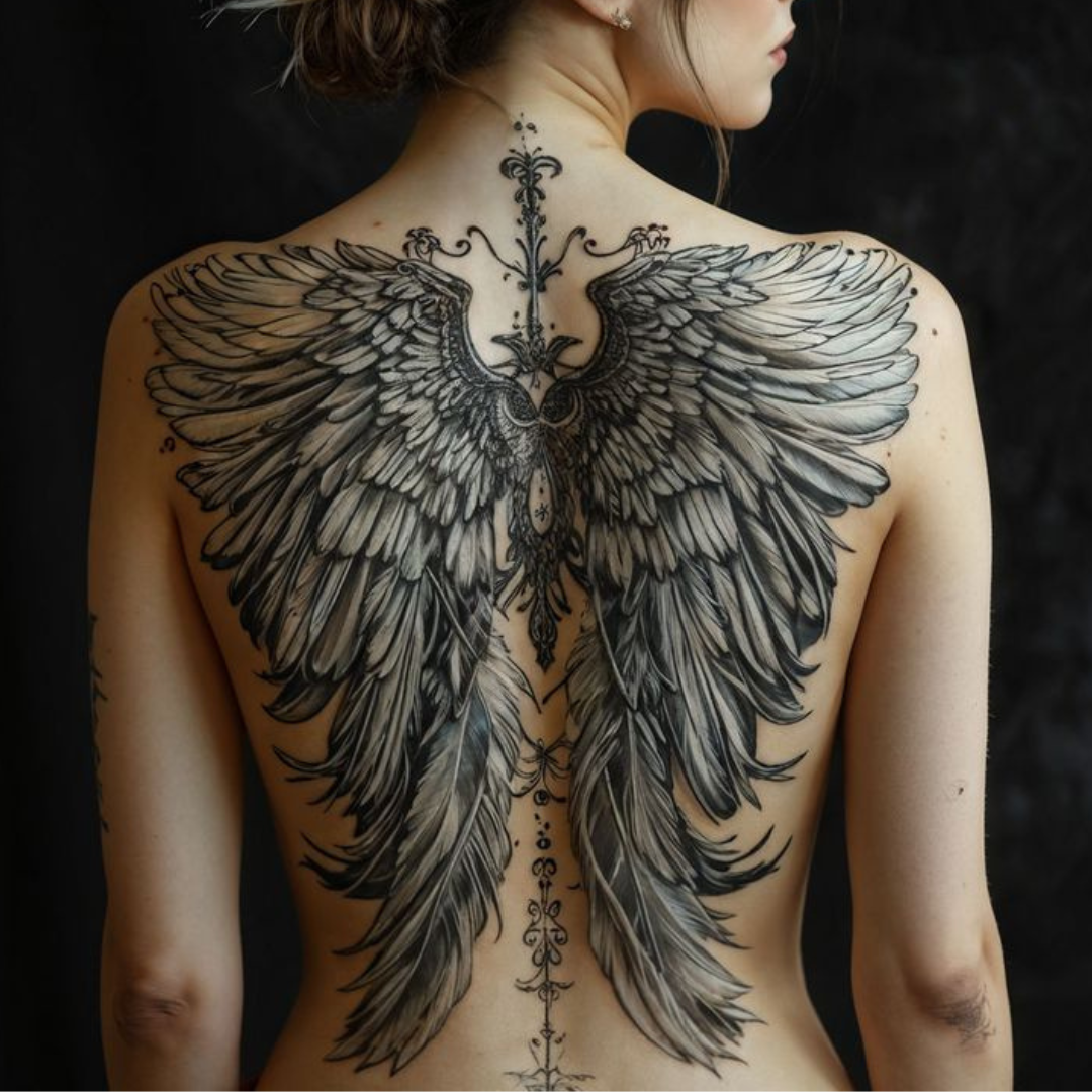 Best 5 Angel Wings Tattoo on Back Ideas